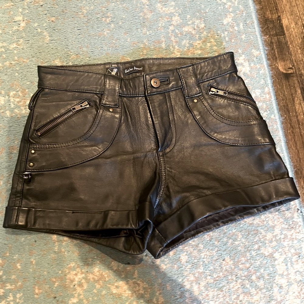 Leather Shorts! NWOT